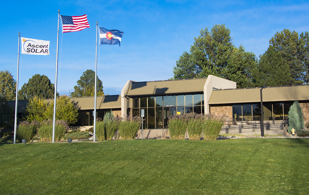 Ascent Solar Headquarters Thornton Colorado